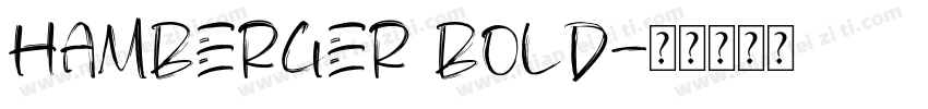 hamberger bold字体转换